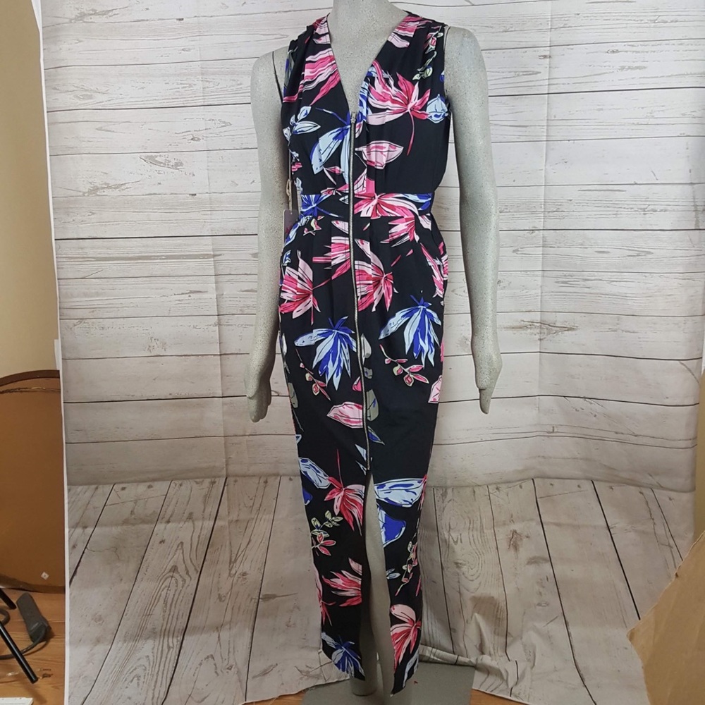 Latiste Floral Print Front Slit Maxi Dress